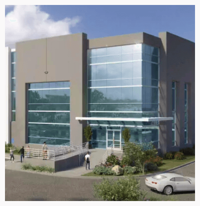 Commercial building exterior