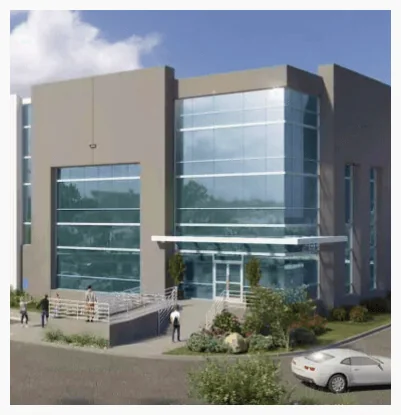 Commercial building exterior